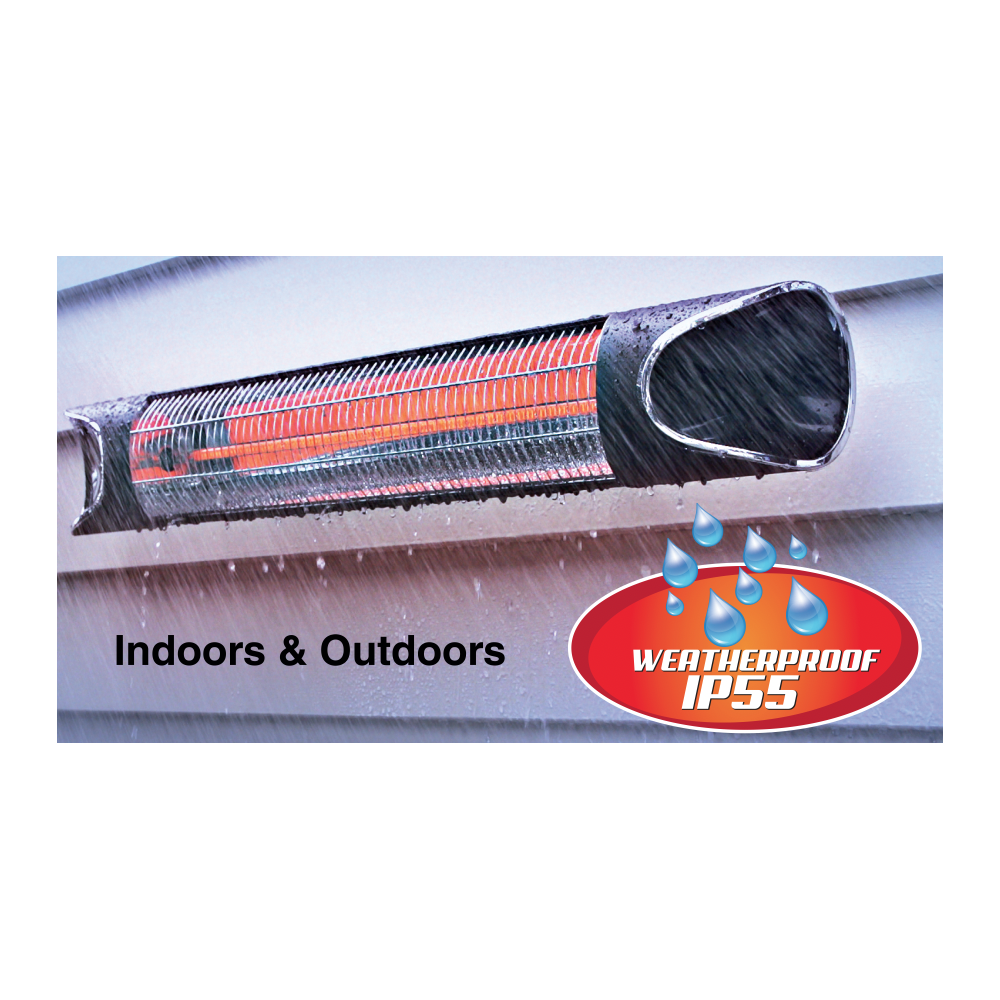 TIVA SWING Infrared Indoor/Outdoor Electric Heater with remote 1500W